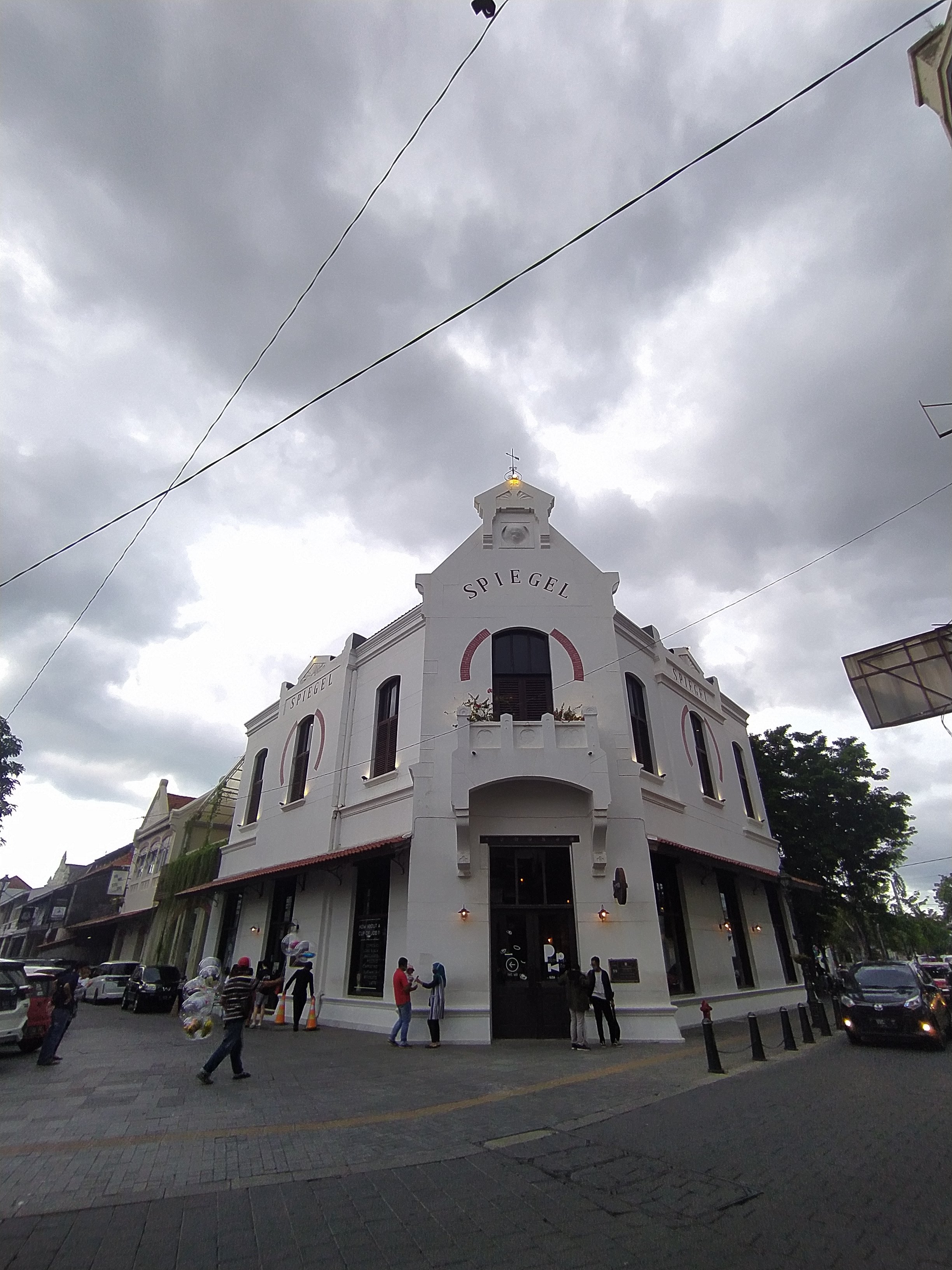 Spiegel Bar and Bistro, an old building in Old Town (Kota Lama) in Semarang